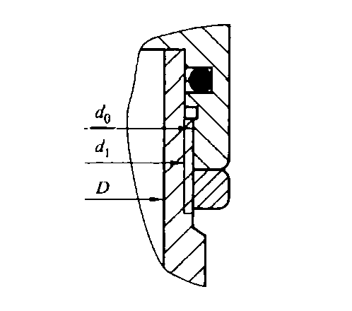 图 10 缸筒螺纹连接计算简图